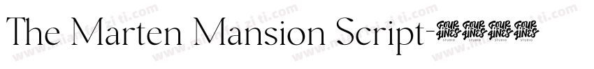 The Marten Mansion Script字体转换